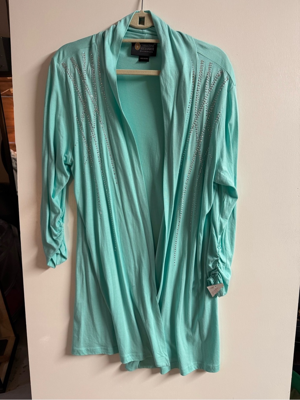 Christine Alexander XL shrug with rhinestones